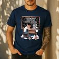 Overworked Underpaid Always Grading Teacher Men's Casual T-Shirt Navy