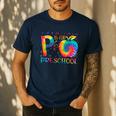 P Is For Preschool Tie Dye Back To School Teacher Men Women Girls Kids Men's Casual T-Shirt Navy P Is For Preschool Tie Dye Back To School Teacher Men Women Girls Kids Men's Casual T-Shirt Navy