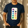 Paint Palette ArtSet Halloween Costume For Teachers Students For Men Women Kids Men's Casual T-Shirt Navy