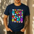 Hispanic Heritage Month 2025 Latino Puerto Rico Teacher Kids Men's Casual T-Shirt Navy