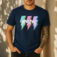 Para Squad Paraprofessional Teacher Lightning Bolt Men's Casual T-Shirt Navy Para Squad Paraprofessional Teacher Lightning Bolt Men's Casual T-Shirt Navy