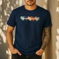 Paraprofessional Teacher Hearts Back To School Teach Rainbow Men Women Kids Men's Casual T-Shirt Navy