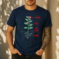Parts Of a Plant Science For Teachers Kids And Students Men's Casual T-Shirt Navy