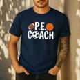 PE Gym Teacher Quotes School Class Instructor And Coach Men's Casual T-Shirt Navy PE Gym Teacher Quotes School Class Instructor And Coach Men's Casual T-Shirt Navy