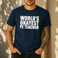 PE Teacher Men's Casual T-Shirt Navy PE Teacher Men's Casual T-Shirt Navy