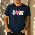 Peace Love Visuals Special Education Teacher Dream Team Men's Casual T-Shirt Navy Peace Love Visuals Special Education Teacher Dream Team Men's Casual T-Shirt Navy