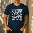 Piano Player Art For Men Women Pianist Piano Teacher Men's Casual T-Shirt Navy Piano Player Art For Men Women Pianist Piano Teacher Men's Casual T-Shirt Navy