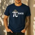 Pirate Pi Math Pie Halloween Costume Teacher Men Women Men's Casual T-Shirt Navy Pirate Pi Math Pie Halloween Costume Teacher Men Women Men's Casual T-Shirt Navy