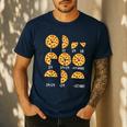 Pizza Slice Fraction Math Teacher Back To School Educational Men's Casual T-Shirt Navy