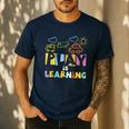 Play Is Learning Design T Designs For Teachers Preschool Men's Casual T-Shirt Navy Play Is Learning Design T Designs For Teachers Preschool Men's Casual T-Shirt Navy