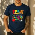 Pre-k Where The Adventure Begins First Day Of Prek Teacher Men's Casual T-Shirt Navy Pre-k Where The Adventure Begins First Day Of Prek Teacher Men's Casual T-Shirt Navy