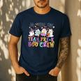 Pre-K Boo Crew Ghost Halloween Teacher Student Men's Casual T-Shirt Navy Pre-K Boo Crew Ghost Halloween Teacher Student Men's Casual T-Shirt Navy