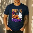 Pre-K Boo Crew Teacher Student Halloween Costume Men's Casual T-Shirt Navy