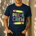 Pre-K Crew PreK Teachers Back To School Men's Casual T-Shirt Navy Pre-K Crew PreK Teachers Back To School Men's Casual T-Shirt Navy