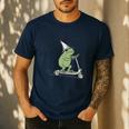 Pre K Grade Teacher Frog Back To School Preschool Men's Casual T-Shirt Navy