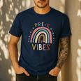 Pre K Vibes Back To School Student Teacher Men's Casual T-Shirt Navy Pre K Vibes Back To School Student Teacher Men's Casual T-Shirt Navy