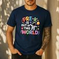 Pre-K Is Out Of This World Space Planets Teacher Men's Casual T-Shirt Navy Pre-K Is Out Of This World Space Planets Teacher Men's Casual T-Shirt Navy
