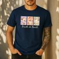 Preppy Goose Teacher Trick Or Teach Halloween Teacher Goose Men's Casual T-Shirt Navy Preppy Goose Teacher Trick Or Teach Halloween Teacher Goose Men's Casual T-Shirt Navy