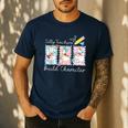 Preppy Silly Teacher Goose Build Character Back To School Men's Casual T-Shirt Navy Preppy Silly Teacher Goose Build Character Back To School Men's Casual T-Shirt Navy