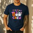 Preschool Boo Crew Preschool Halloween Costume Teacher Kid Men's Casual T-Shirt Navy Preschool Boo Crew Preschool Halloween Costume Teacher Kid Men's Casual T-Shirt Navy