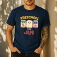 Preschool Is My Jam Teacher Shirt Men's Casual T-Shirt Navy
