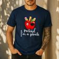 Pretend I'm A Pirate Teacher Apple Talk Like A Pirate Day Men Women Kids Men's Casual T-Shirt Navy