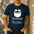 Professor Ancient Teaching Education Bearded History Teacher Men's Casual T-Shirt Navy