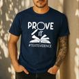 Prove It Text Evidences Reading Teacher First Day Of School Men's Casual T-Shirt Navy