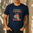 Psychology Teachers Love Brains Halloween For Psychologists Men Women Men's Casual T-Shirt Navy Psychology Teachers Love Brains Halloween For Psychologists Men Women Men's Casual T-Shirt Navy