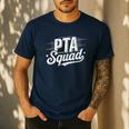 PTA Squad Parent Teacher Association Back To School Teacher Men's Casual T-Shirt Navy