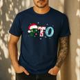 PTO Santa Hat Reindeer Parent Teacher Organization Christmas Men's Casual T-Shirt Navy PTO Santa Hat Reindeer Parent Teacher Organization Christmas Men's Casual T-Shirt Navy