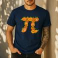 Pumpkin Pi Math Teacher Halloween Costume Geometry Men's Casual T-Shirt Navy Pumpkin Pi Math Teacher Halloween Costume Geometry Men's Casual T-Shirt Navy