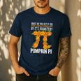 Pumpkin Pi Math Teacher Halloween Geometry Men's Casual T-Shirt Navy Pumpkin Pi Math Teacher Halloween Geometry Men's Casual T-Shirt Navy