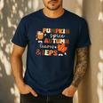 Pumpkin Spice Autumn Leaves IEPS Sped Teacher Fall Men's Casual T-Shirt Navy Pumpkin Spice Autumn Leaves IEPS Sped Teacher Fall Men's Casual T-Shirt Navy