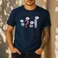 Punctuation English Teacher Wait What Stop It I Agree Men's Casual T-Shirt Navy Punctuation English Teacher Wait What Stop It I Agree Men's Casual T-Shirt Navy