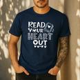 Read Your Heart Out Cute For Teacher Women Love Reading Book Men's Casual T-Shirt Navy Read Your Heart Out Cute For Teacher Women Love Reading Book Men's Casual T-Shirt Navy
