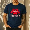 Red Ribbon Week Awareness For Students And Teachers Men Women Girls Kids Men's Casual T-Shirt Navy