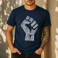 Redfored Shirt Red For Ed Protest Teachers Fist Men's Casual T-Shirt Navy Redfored Shirt Red For Ed Protest Teachers Fist Men's Casual T-Shirt Navy
