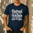 Retired PE Teacher Legend Left The Gym Physical Education Men's Casual T-Shirt Navy Retired PE Teacher Legend Left The Gym Physical Education Men's Casual T-Shirt Navy