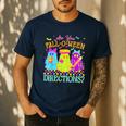 Retro Are You Falloween Direction Teacher Spooky Halloween Men's Casual T-Shirt Navy Retro Are You Falloween Direction Teacher Spooky Halloween Men's Casual T-Shirt Navy