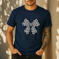 Retro Special Education Squad Coquette Bow SPED Teacher Men's Casual T-Shirt Navy
