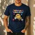 Retro Special Education Squad Groovy Dream Team Teacher Men's Casual T-Shirt Navy Retro Special Education Squad Groovy Dream Team Teacher Men's Casual T-Shirt Navy