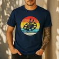 Retro Vintage Paint Palette Costume Artist Art Teacher Men Women Men's Casual T-Shirt Navy
