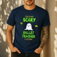 Scary Ballet Teacher Costume Halloween Lazy Easy Men's Casual T-Shirt Navy Scary Ballet Teacher Costume Halloween Lazy Easy Men's Casual T-Shirt Navy