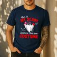 This Is My Scary Science Teacher Costume Ghost Halloween Men's Casual T-Shirt Navy