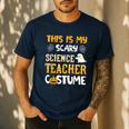 This Is My Scary Science Teacher Halloween Costumes Men Women Kids Men's Casual T-Shirt Navy