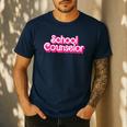 School Counselor Back To School Teacher Life Men's Casual T-Shirt Navy School Counselor Back To School Teacher Life Men's Casual T-Shirt Navy