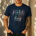 School Field Day Happy Field Day Tee Teacher Life Summer Men's Casual T-Shirt Navy