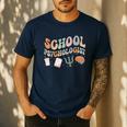 School Psychologist Teacher Psychology School Psychologist Men's Casual T-Shirt Navy School Psychologist Teacher Psychology School Psychologist Men's Casual T-Shirt Navy