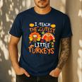 School Thankful I Teach The Cutest Little Turkeys Thanksgiving Teacher Men's Casual T-Shirt Navy School Thankful I Teach The Cutest Little Turkeys Thanksgiving Teacher Men's Casual T-Shirt Navy